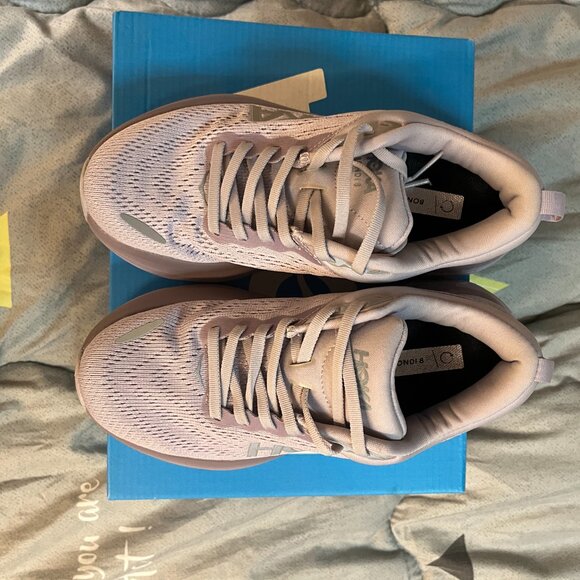 Hokas Bondi 8 Light Purple Running Shoes - Picture 2 of 7